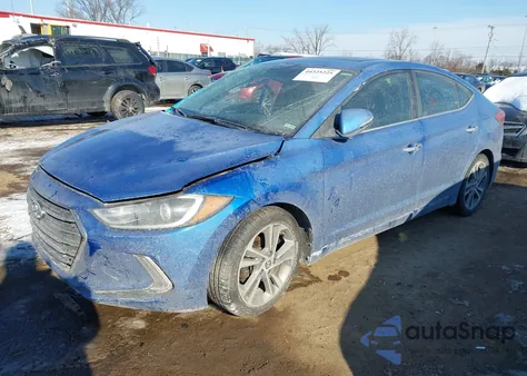 2017 Hyundai Elantra Limited z USA, uszkodzony, nr VIN KMHD84LF2HU225599